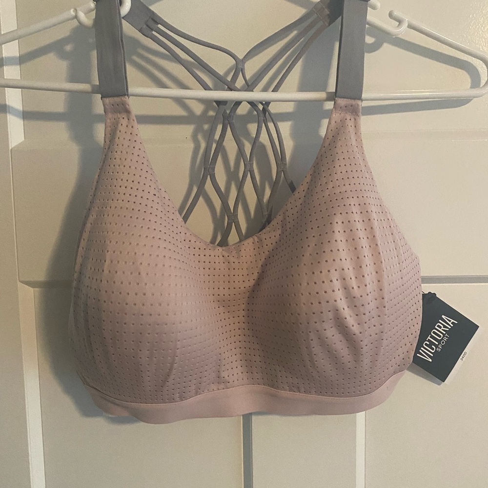 Victoria's Secret Pink and Gray Sports Bra Intimates